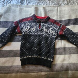 Vintage Dale of Norway Women’s Wool Sweater – Nordic Deer Motif – Made in Norway